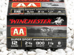 Winchester AA Sporting Clays 2-3/4" #8 Shot 1-1/8 oz. 12 Gauge Ammo - 25 Rounds