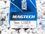 Magtech - Jacketed Soft Point - 124 Grain 9mm Luger Ammo - 50 Rounds