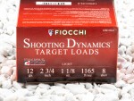Fiocchi #8 Shot 1-1/8 oz. 2-3/4" 12 Gauge Ammo - 250 Rounds