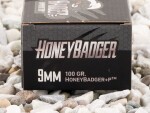 Black Hills Ammunition - HoneyBadger - 100 Grain 9mm +P Ammo - 20 Rounds