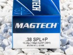 Magtech - Semi Jacketed Hollow Point - 158 Grain 38 Special +P Ammo - 50 Rounds