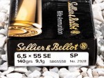 Sellier & Bellot - Soft Point - 140 Grain 6.5x55mm Swedish Ammo - 20 Rounds
