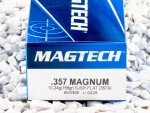 Magtech - Semi Jacketed Soft Point - 158 Grain 357 Magnum Nickle Plated Ammo - 1000 Rounds