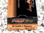 PMC - Full Metal Jacket - 165 Grain 40 Smith & Wesson Ammo - 50 Rounds