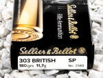 Sellier & Bellot - Soft Point - 180 Grain 303 British Ammo - 20 Rounds