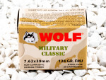 Wolf - Full Metal Jacket - 124 Grain 7.62x39 Ammo - 20 Rounds