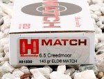 Hornady - ELD Match - 140 Grain 6.5 Creedmoor Ammo - 20 Rounds