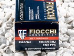 Fiocchi - Complete Metal Jacket Flat Point - 158 Grain 357 Magnum Ammo - 1000 Rounds