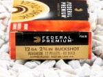 Federal - #00 Buck - 9 Pellets 12 Gauge Ammo - 250 Rounds