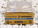Federal - Jacketed Hollow Point - 165 Grain 40 Smith & Wesson Ammo - 1000 Rounds