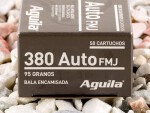 Aguila - Full Metal Jacket - 95 Grain 380 Auto Ammo - 50 Rounds