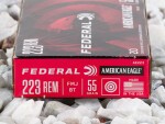 Federal American Eagle Full Metal Jacket Boat Tail (FMJ-BT) 55 Grain 223 Remington  Ammo - 500  Rounds
