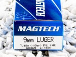 Magtech - Full Metal Jacket - 115 Grain 9mm Luger Ammo - 50 Rounds