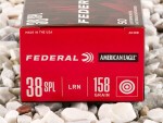 Federal - Lead Round Nose - 158 Grain 38 Special Ammo - 1000 Rounds
