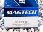 Magtech - Semi Jacketed Soft Point - 158 Grain 38 Special +P Ammo - 1000 Rounds