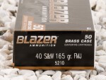 Blazer - Full Metal Jacket - 165 Grain 40 S&W Ammo - 1000 Rounds