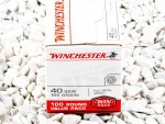Winchester - Full Metal Jacket - 165 Grain 40 Smith & Wesson Ammo - 500 Rounds