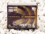 Federal - HST Jacketed Hollow Point - 124 Grain 9mm Ammo - 200 Rounds