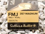 Sellier & Bellot - Full Metal Jacket - 158 Grain 357 Magnum Ammo - 1000 Rounds
