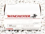 Winchester - Full Metal Jacket - 130 Grain 38 Special Ammo - 100 Rounds