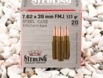 Sterling - Full Metal Jacket - 123 Grain 7.62x39 Ammo - 20 Rounds
