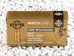 Prvi Partizan - Hollow Point Boat Tail - 168 Grain 308 Winchester  Ammo - 20 Rounds
