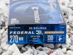 Federal - Soft Point - 130 Grain 270 Winchester Ammo - 200 Rounds