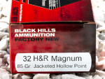 Black Hills Ammunition - Jacketed Hollow Point - 85 Grain 32 H&R Magnum Ammo - 50 Rounds