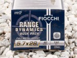 Fiocchi - Full Metal Jacket - 40 Grain 5.7x28mm Ammo - 450 Rounds