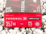 Federal - Full Metal Jacket - 125 Grain 357 Sig Ammo - 1000 Rounds
