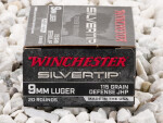 Winchester - Jacketed Hollow Point - 115 Grain 9mm Ammo - 20 Rounds