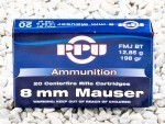 Prvi Partizan - Full Metal Jacket Boat Tail - 198 Grain 8mm Mauser Ammo - 200 Rounds
