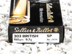 Sellier & Bellot - Soft Point - 150 Grain 303 British Ammo - 20 Rounds