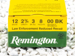 Remington Reduced Recoil 12 Gauge - 2-3/4" 8 Pellets 00 Buckshot - 250 Rounds