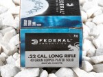 Federal Game-Shok Copper-Plated Round Nose (CPRN) 40 Grain 22 Long Rifle (LR) Ammo - 50 Rounds