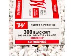 Winchester - Open Tip - 200 Grain 300 AAC Blackout Ammo - 240 Rounds