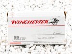 Winchester - Full Metal Jacket - 130 Grain 38 Special Ammo - 500 Rounds