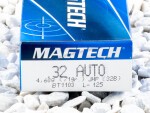 Magtech - Jacketed Hollow Point - 71 Grain 32 Auto Ammo - 50 Rounds