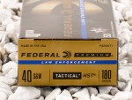 Federal - HST Jacketed Hollow Point - 180 Grain 40 S&W Ammo - 50 Rounds