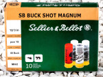 Sellier & Bellot - #00 Buck (15 Pellets) - 12 Gauge Ammo - 10 Rounds