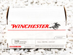 Winchester - Full Metal Jacket - 130 Grain 38 Special Ammo - 500 Rounds