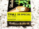 Sellier & Bellot - Total Metal Jacket - 158 Grain 38 Special Ammo - 50 Rounds