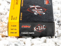 Image of PMC X-TAC Full Metal Jacket Boat Tail (FMJ-BT) 147 Grain 308 Winchester (7.62x51) Ammo - 500  Rounds