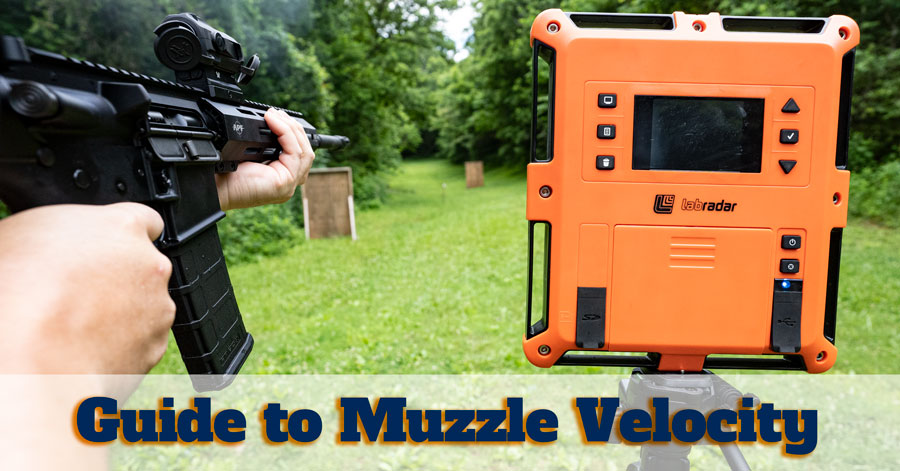 Guide to muzzle velocity with rifle at shooting range